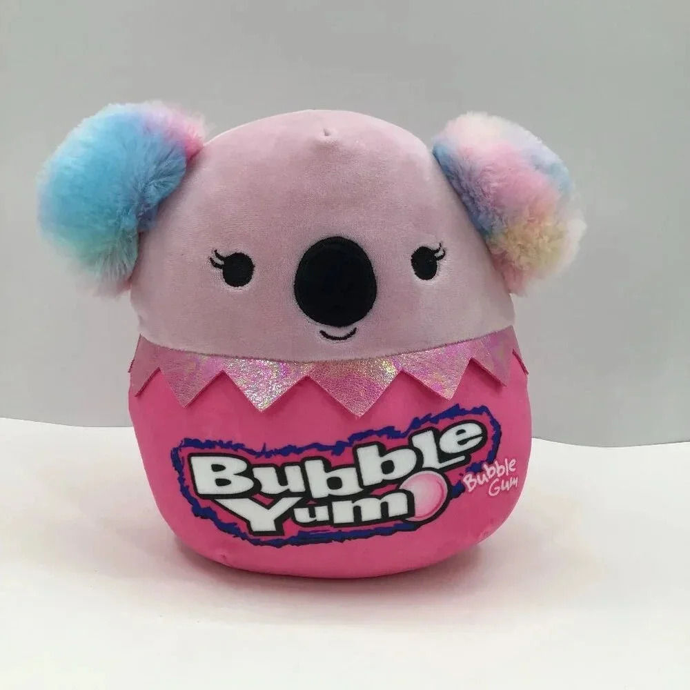Squishmallows Angelie The Koala' Bubble Yum Gum Candy Squad Pink Pastel Plush